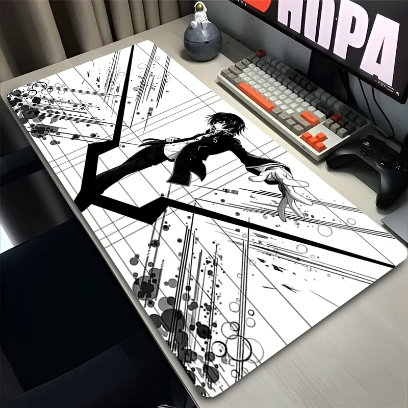 Desk Setup Essentials - Oversized Mouse pad Code Geass white