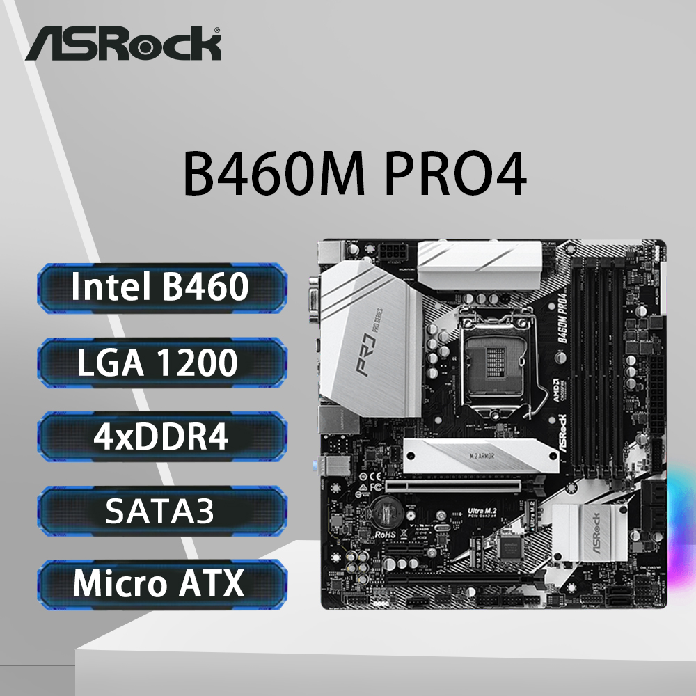 Intel Cpu Core I5 - ASRock B460M PRO4 Motherboard LGA 1200