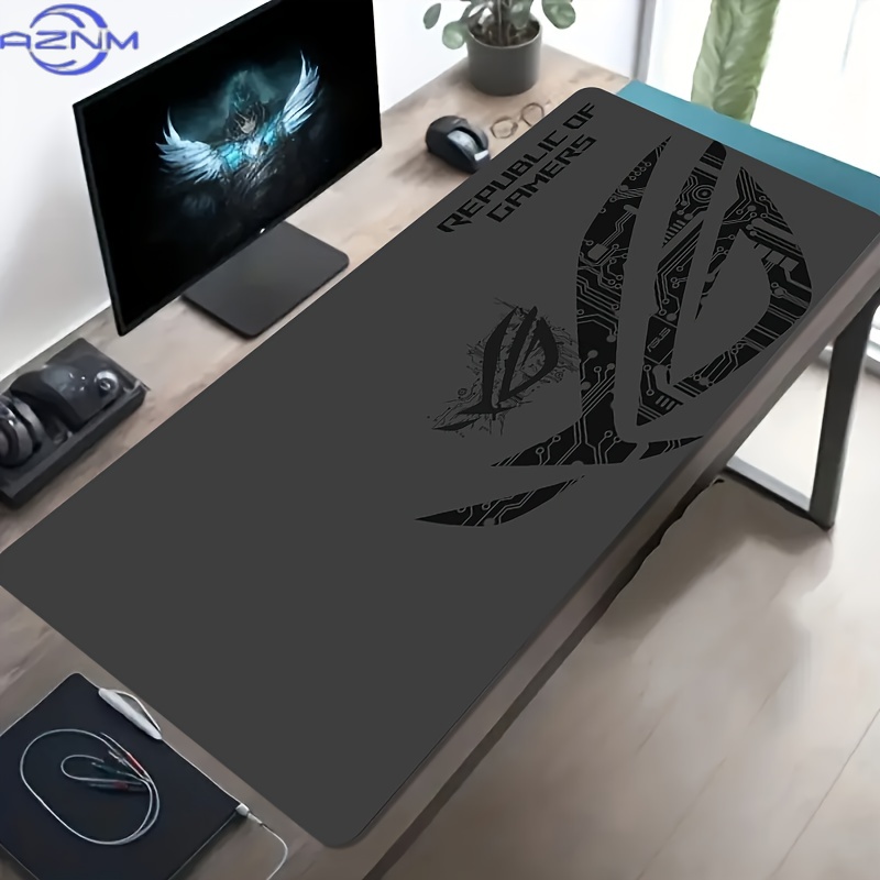 Desk Setup In Office - 1pc Large Gaming Mouse Pad ROG