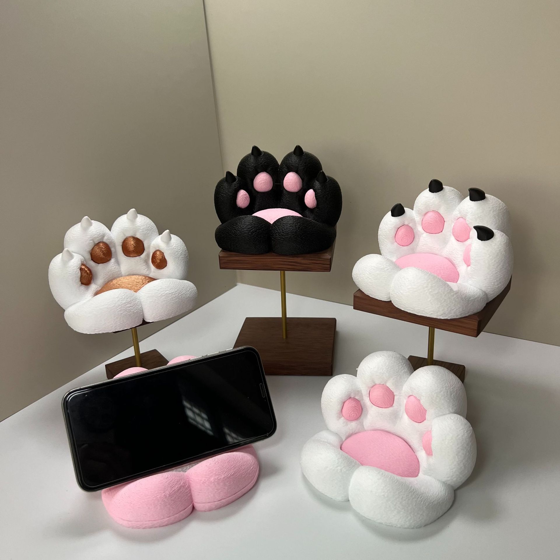 Desk Setup Cute - Cute cat paw shaped desk ornament,