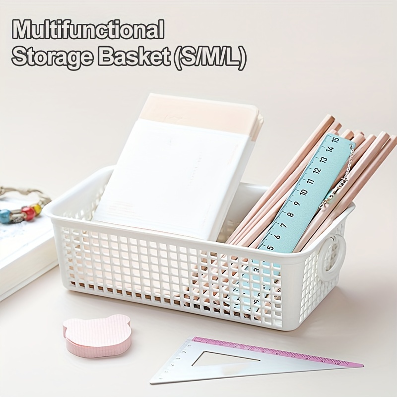 Desk Setup Shelf - 1/3PCS desktop double ears shelf basket