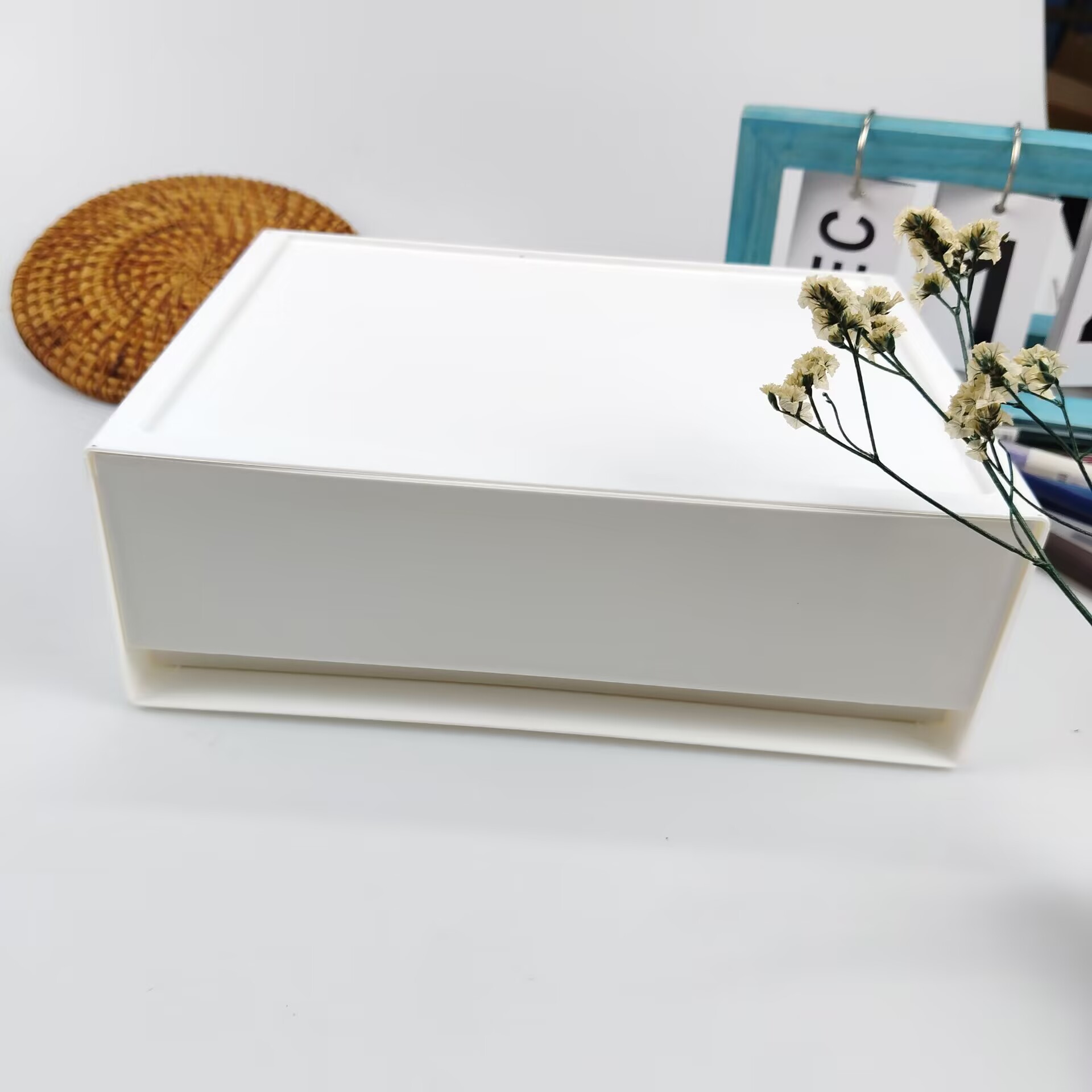 Desk Setup Shelf - Desktop Storage Box, Drawer, Cosmetic Shelf,