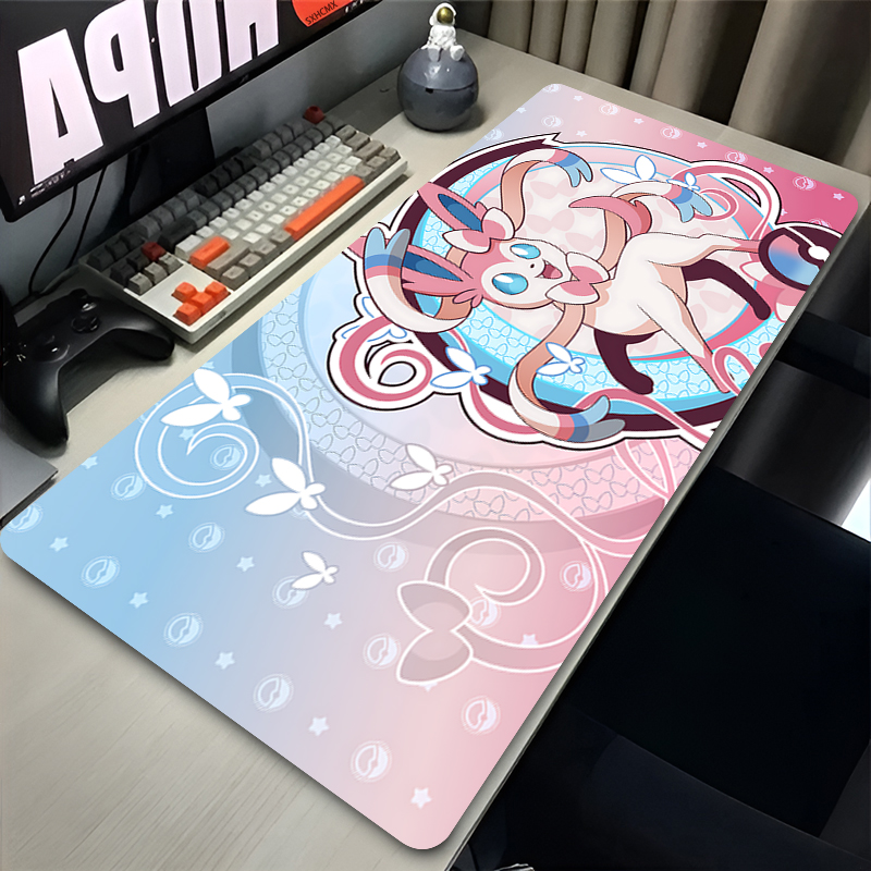 Desk Setup Cozy - Large Pink Cute Mousepad XXL Gaming