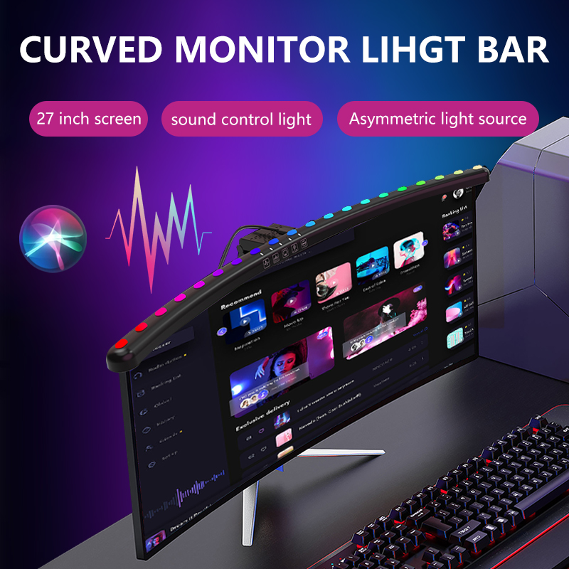 RGB Light Bar Monitor Smart Wi - Desk Setup In Office review and price