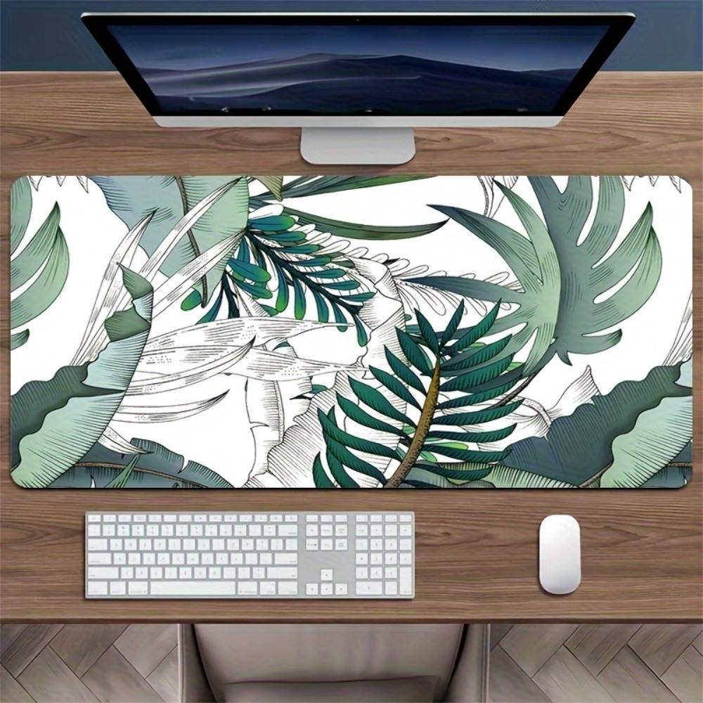 Tropical plant pattern, anti-s - Desk Setup With Plants review and price