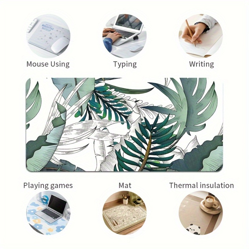 Tropical plant pattern, anti-s - Desk Setup With Plants review and price