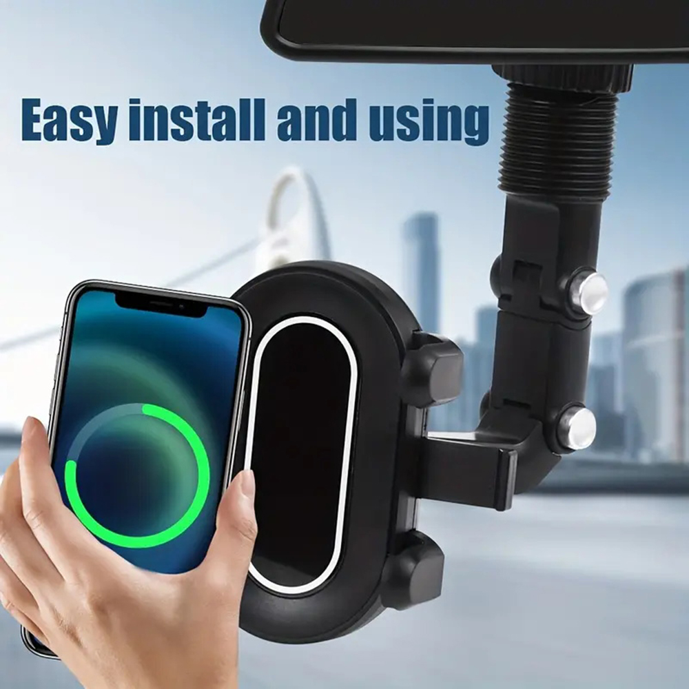 Rearview Mirror Car Phone Moun - Desk Setup Essentials review and price