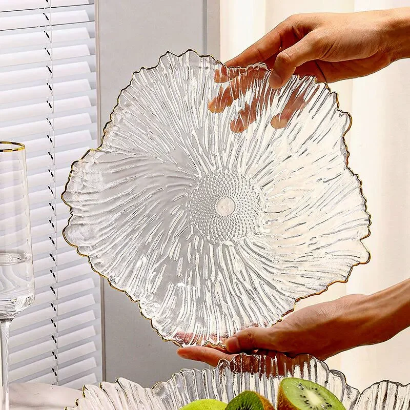 Petal Glass Fruit Plate Living - Desk Setup Minimalist review and price