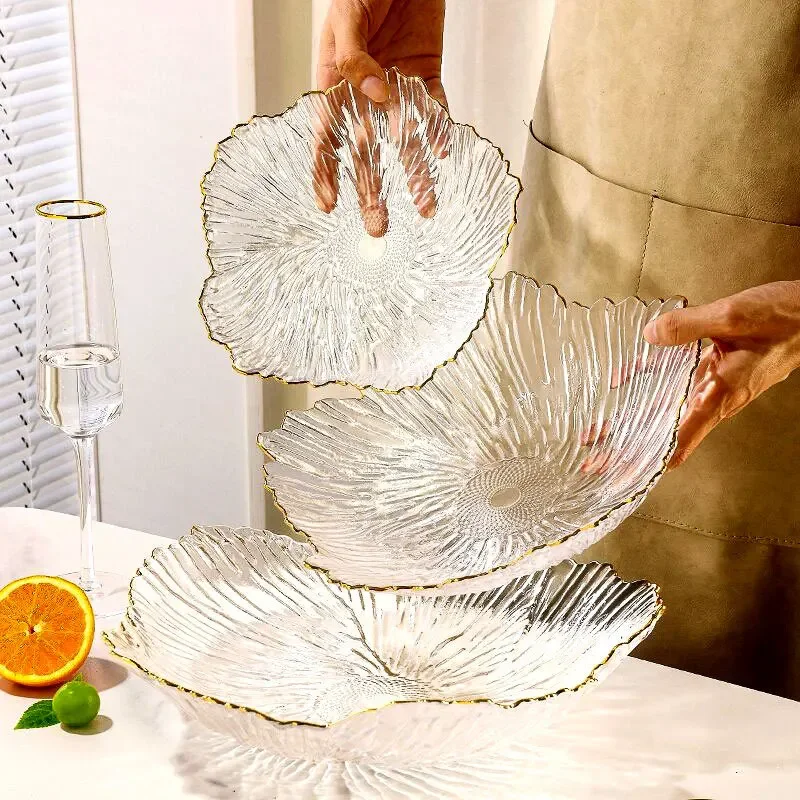 Petal Glass Fruit Plate Living - Desk Setup Minimalist review and price