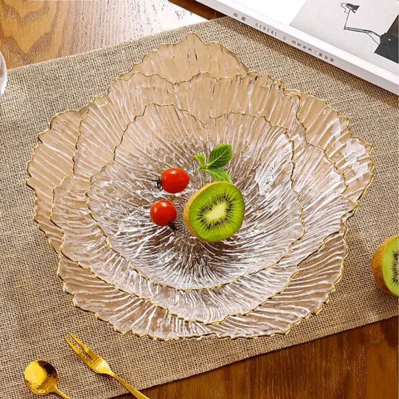 Petal Glass Fruit Plate Living - Desk Setup Minimalist review and price