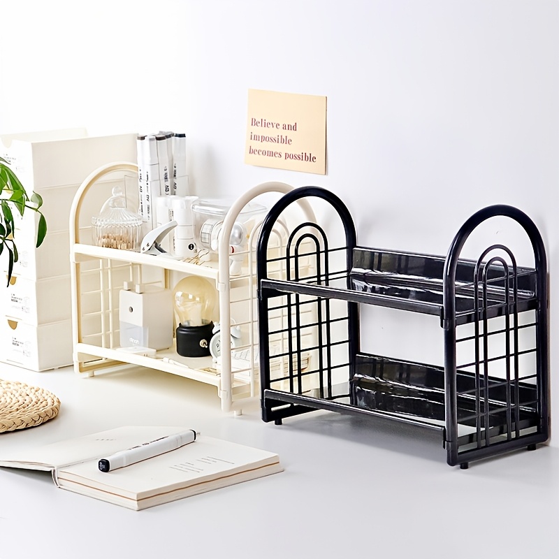 1pc Double Layer Multi-Functio - Desk Setup Shelf review and price