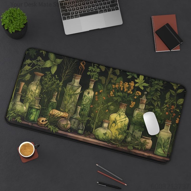 Witchy Botanical Potions Plant - Desk Setup With Plants review and price