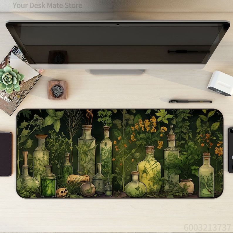 Witchy Botanical Potions Plant - Desk Setup With Plants review and price