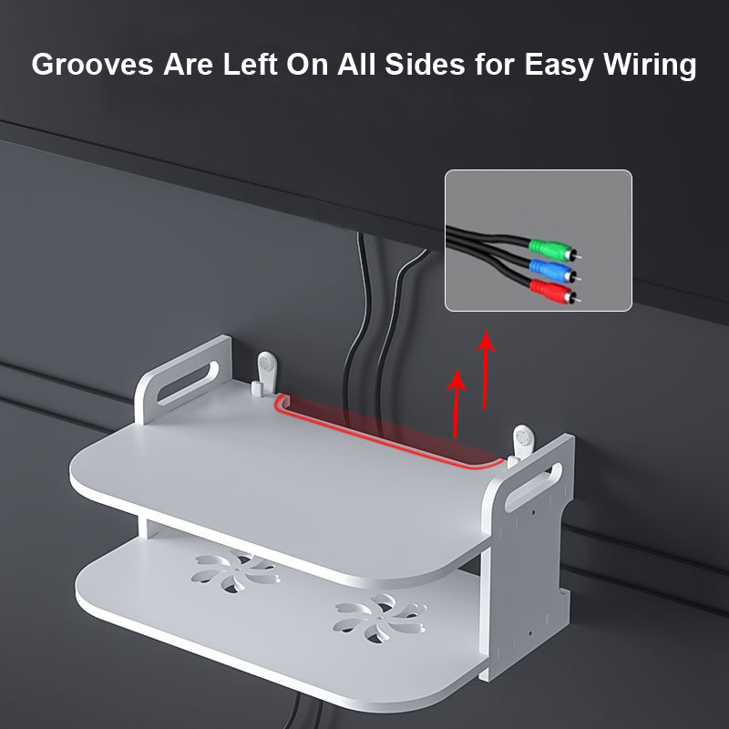 Wall-Mounted Router Cable Orga - Desk Setup Shelf review and price