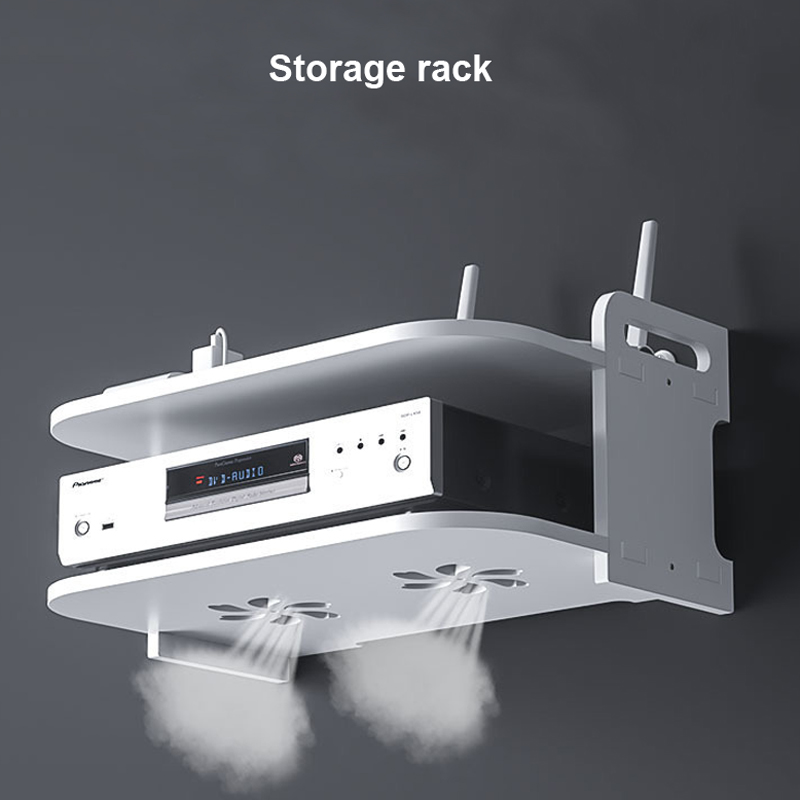 Wall-Mounted Router Cable Orga - Desk Setup Shelf review and price