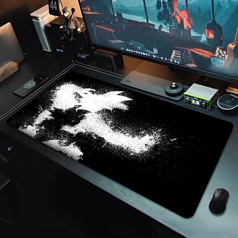 DBZ Black Anime Mouse Pad Drag - Desk Setup Cozy review and price