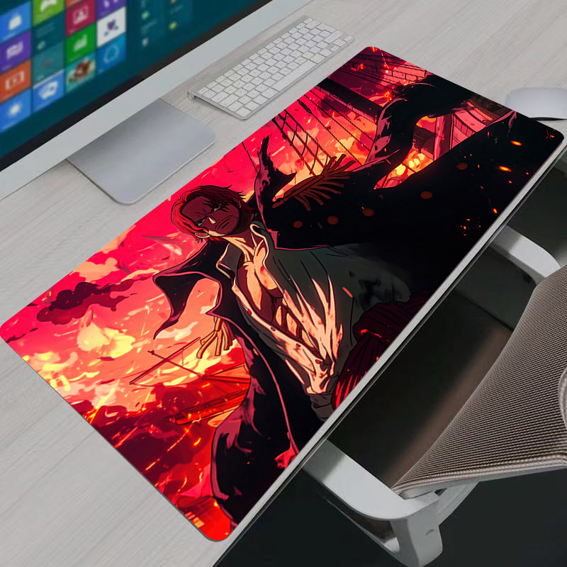 One Piece Shanks Mouse Pad Lar - Desk Setup Cozy review and price