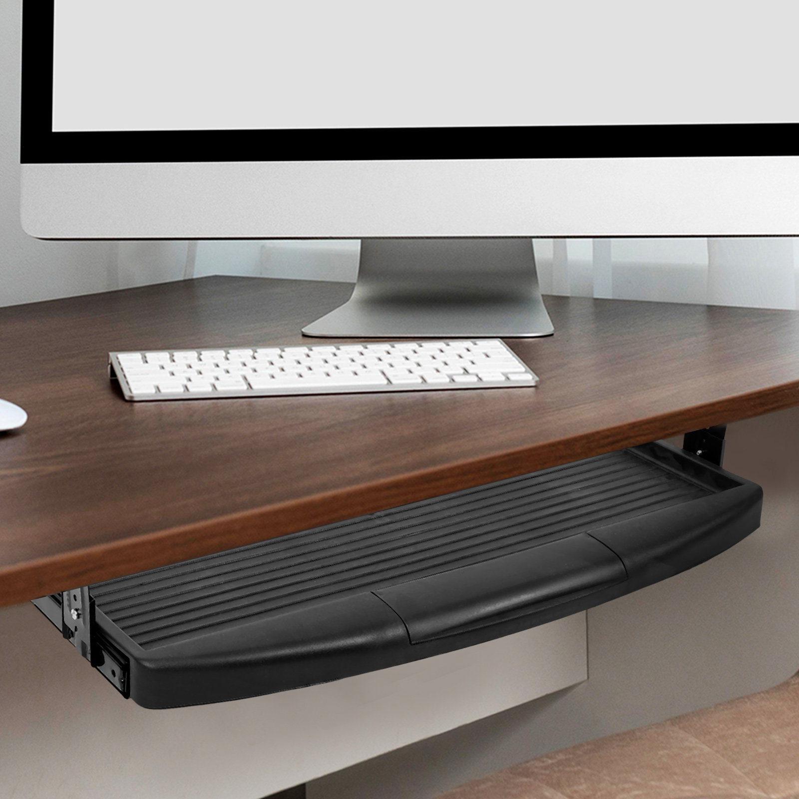 Slide Out Keyboard Tray Under  - Desk Setup Essentials review and price