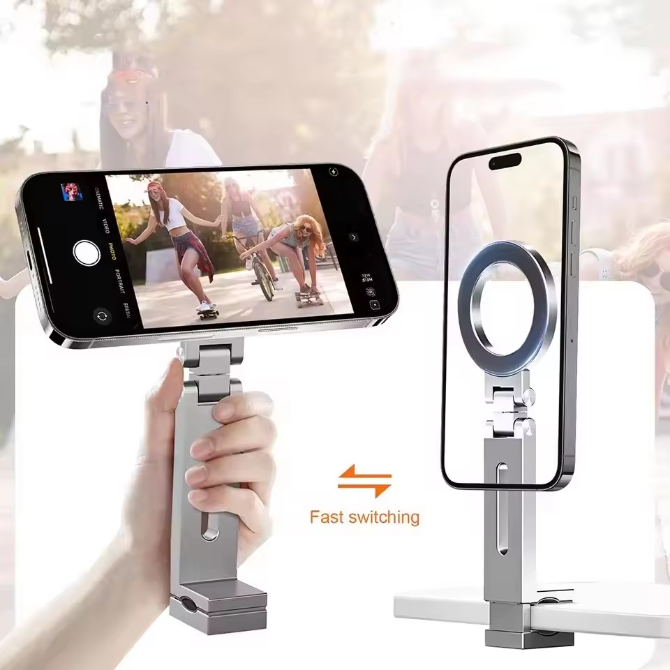 Magnetic Selfie Phone Holder T - Desk Setup Essentials review and price