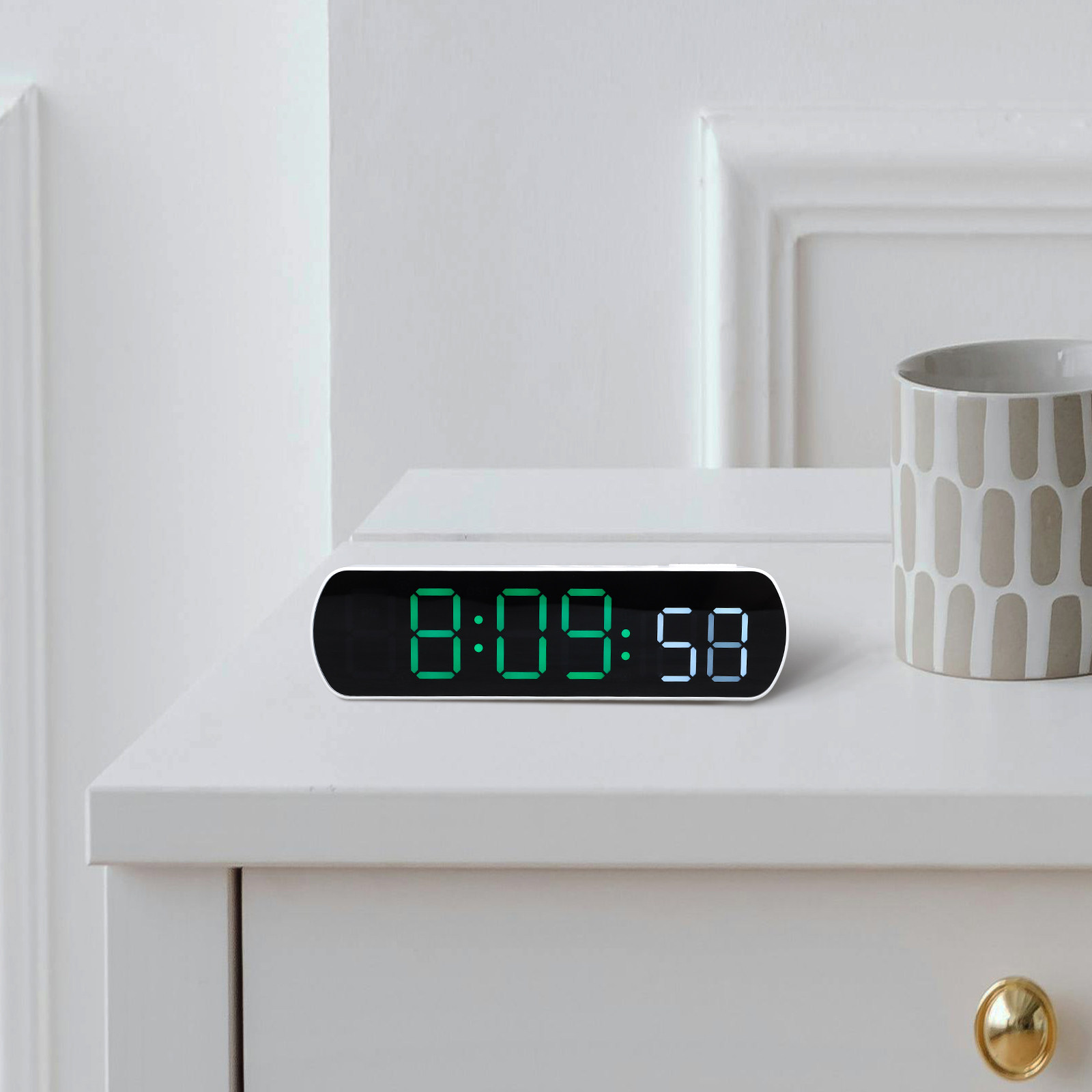 LED Digital Alarm Clock Compac - Desk Setup Small Room review and price