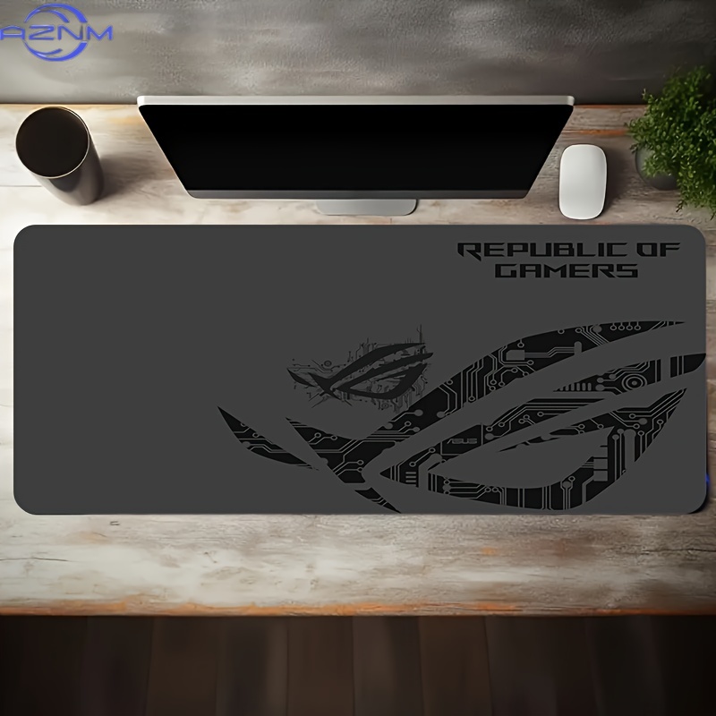 1pc Large Gaming Mouse Pad ROG - Desk Setup In Office review and price