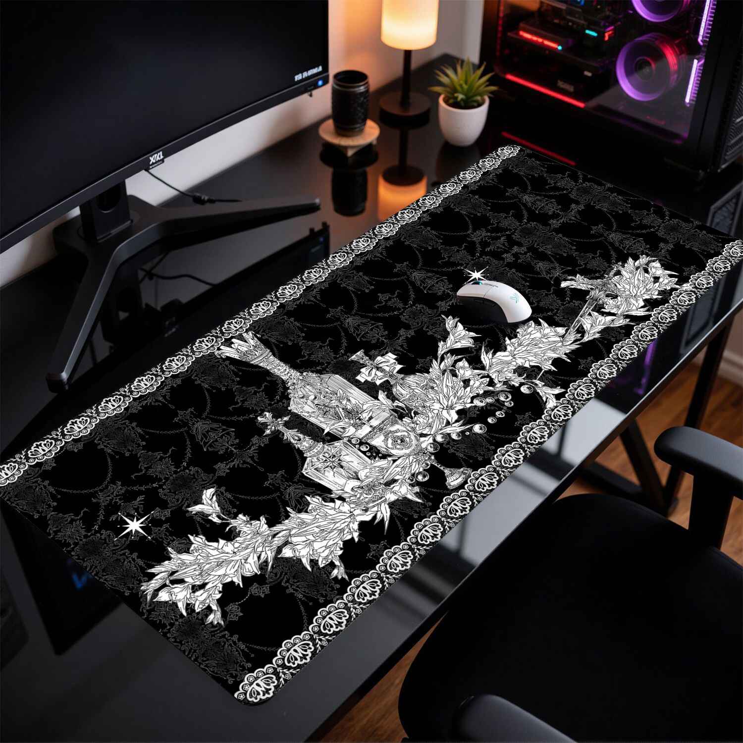 Divine Realm Gothic Building M - Desk Setup Cozy review and price