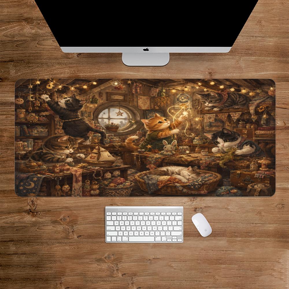 Cats Mouse Pad Anti-slip Desk  - Desk Setup Bedroom review and price