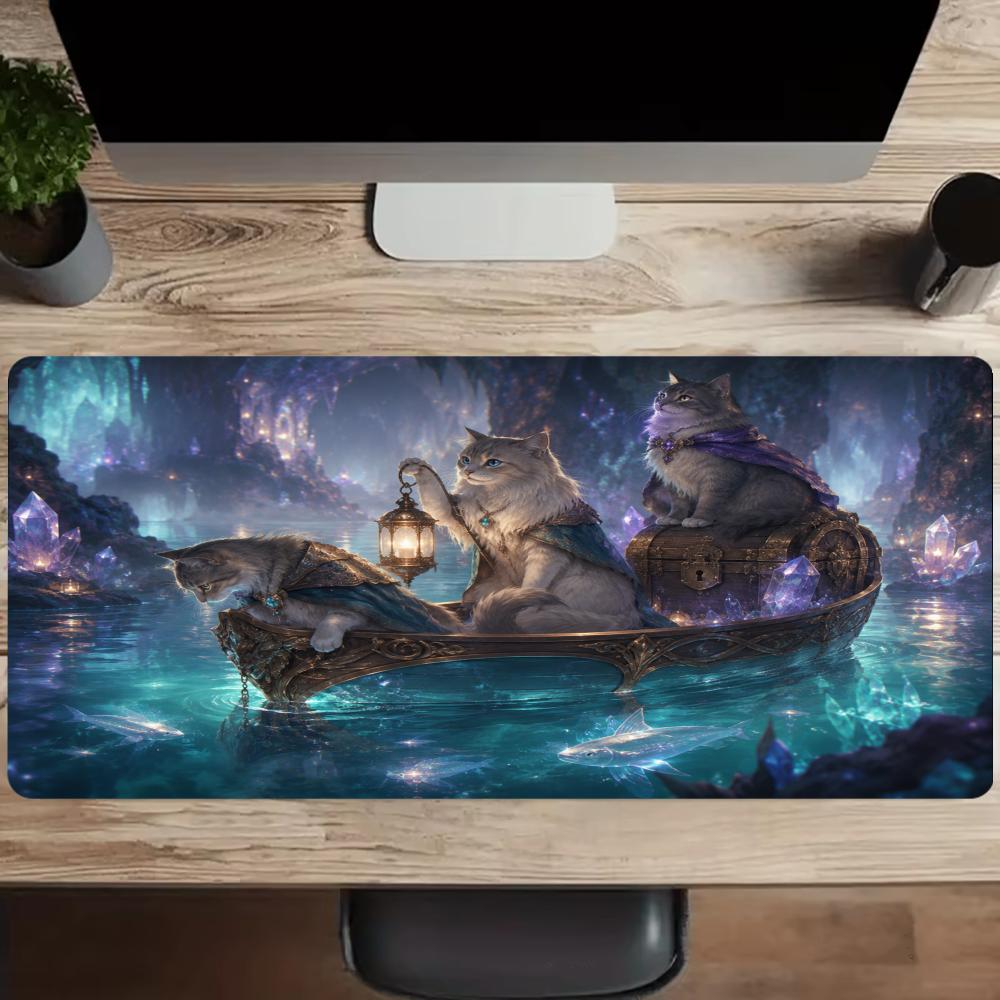 Cats Mouse Pad Anti-slip Desk  - Desk Setup Bedroom review and price