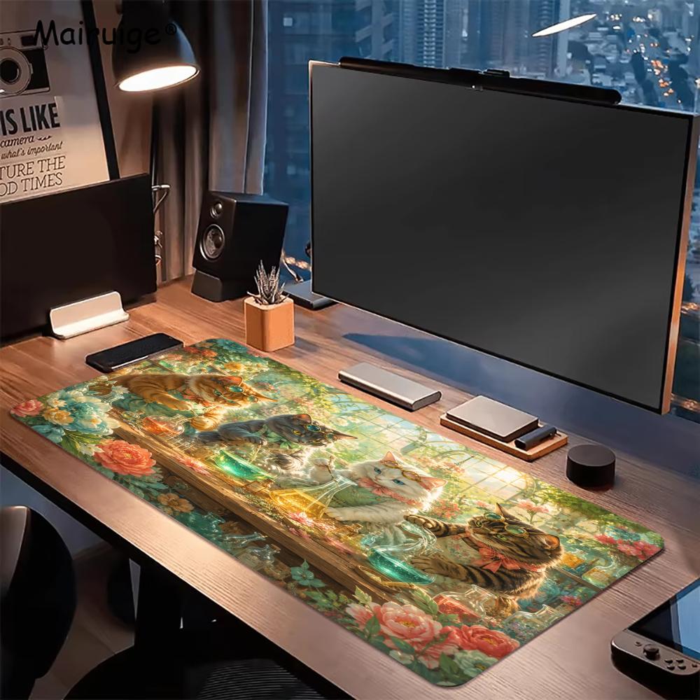 Cats Mouse Pad Anti-slip Desk  - Desk Setup Bedroom review and price