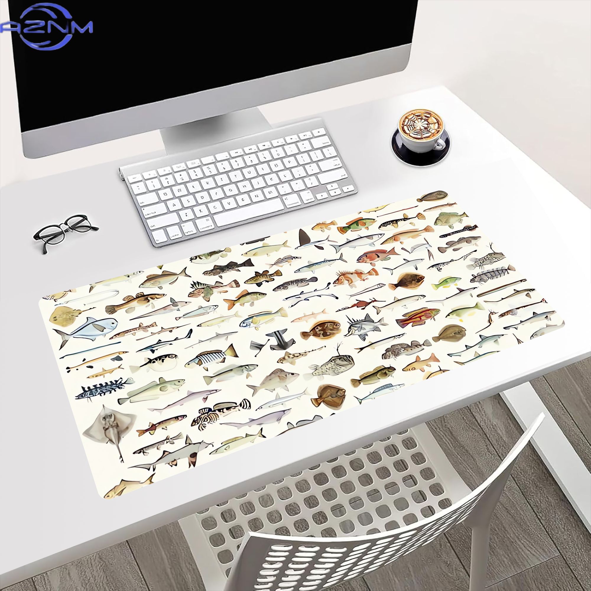 Fish Desk Mat for Mood Lightin - Desk Setup Bedroom review and price