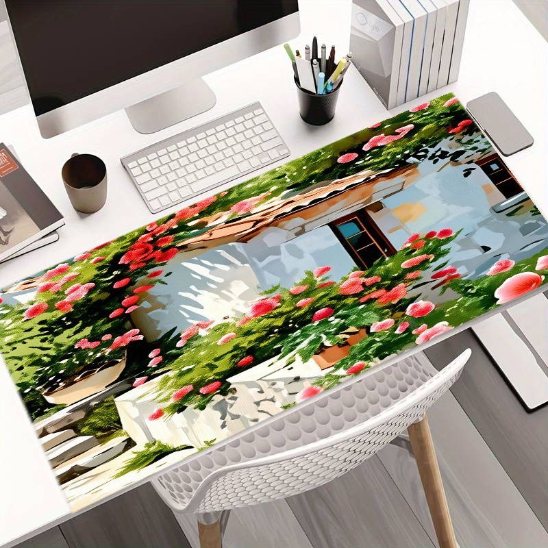 Creative Iron Art Mouse Pad Co - Desk Setup With Plants review and price