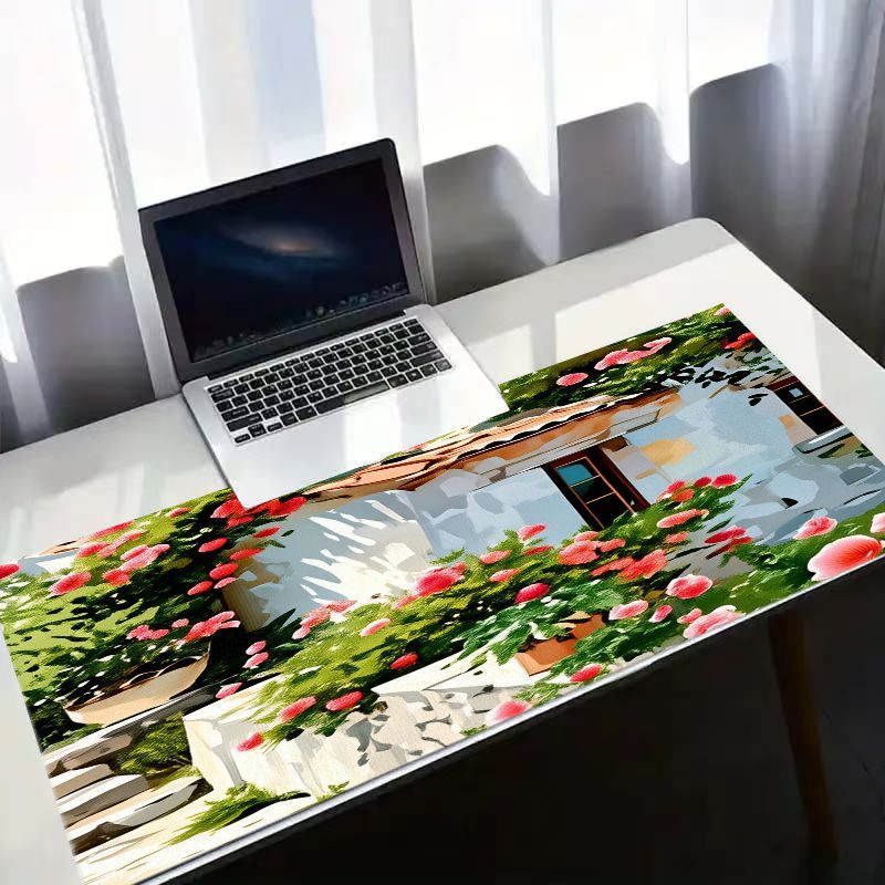Creative Iron Art Mouse Pad Co - Desk Setup With Plants review and price