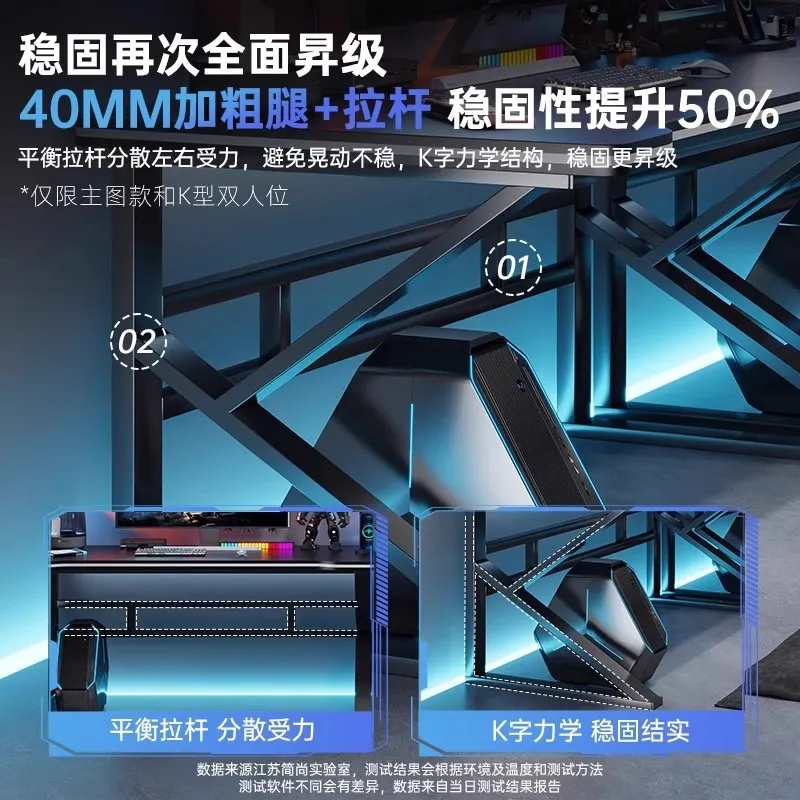Double E-sports Gaming Desk Lo - Desk Setup Bedroom review and price