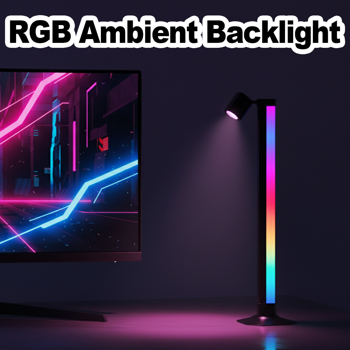 Smart Light Bar LED RGB Music  - Desk Setup Bedroom review and price