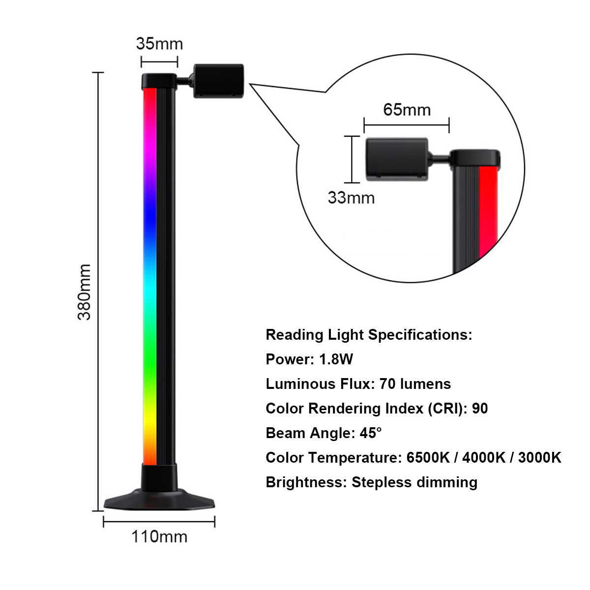 Smart Light Bar LED RGB Music  - Desk Setup Bedroom review and price