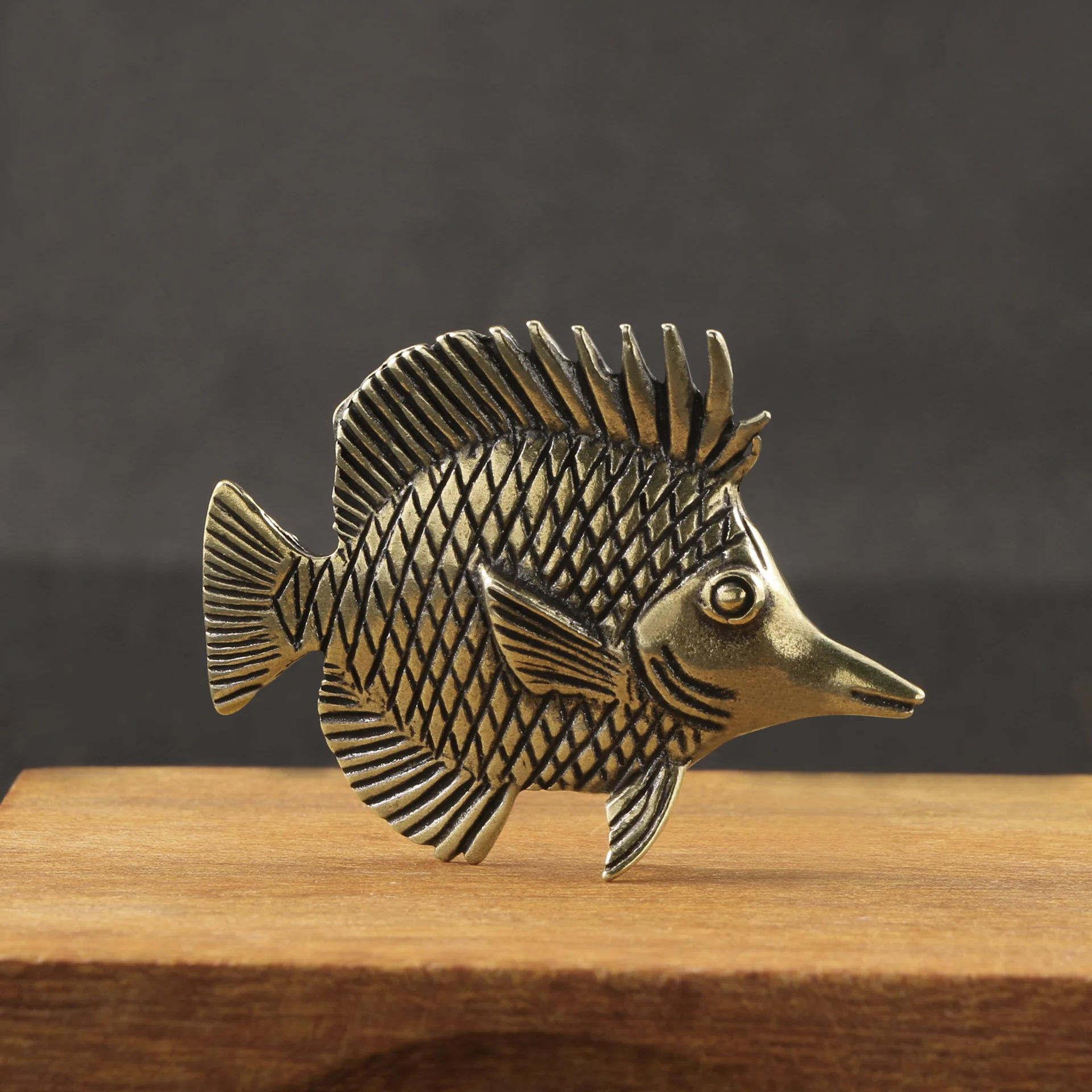 Brass Ornamental Fish Antique  - Desk Setup Cute review and price
