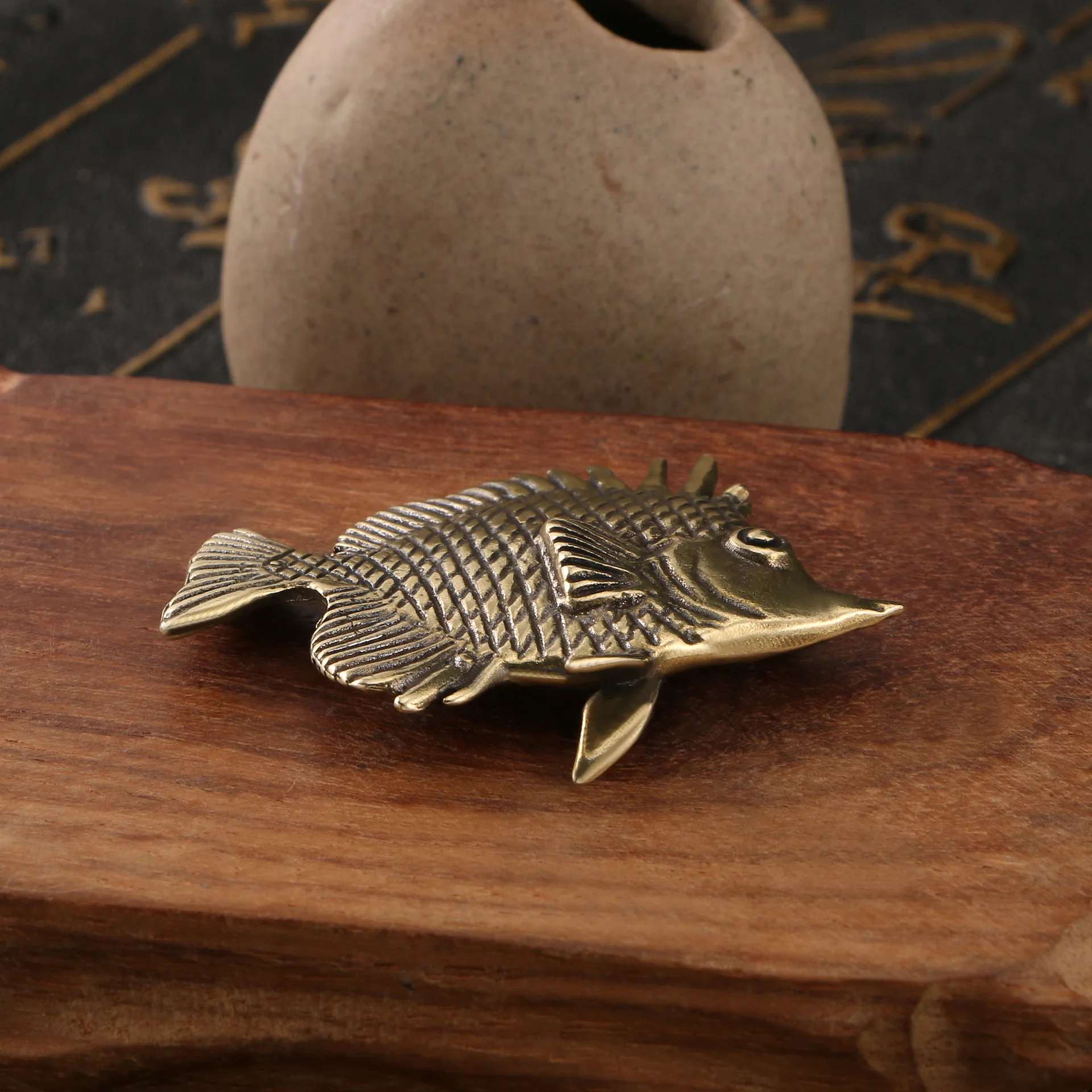 Brass Ornamental Fish Antique  - Desk Setup Cute review and price