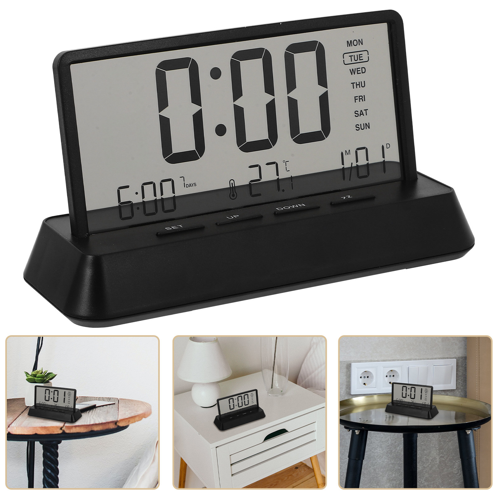 Digital Alarm Clock Small Comp - Desk Setup In Office review and price