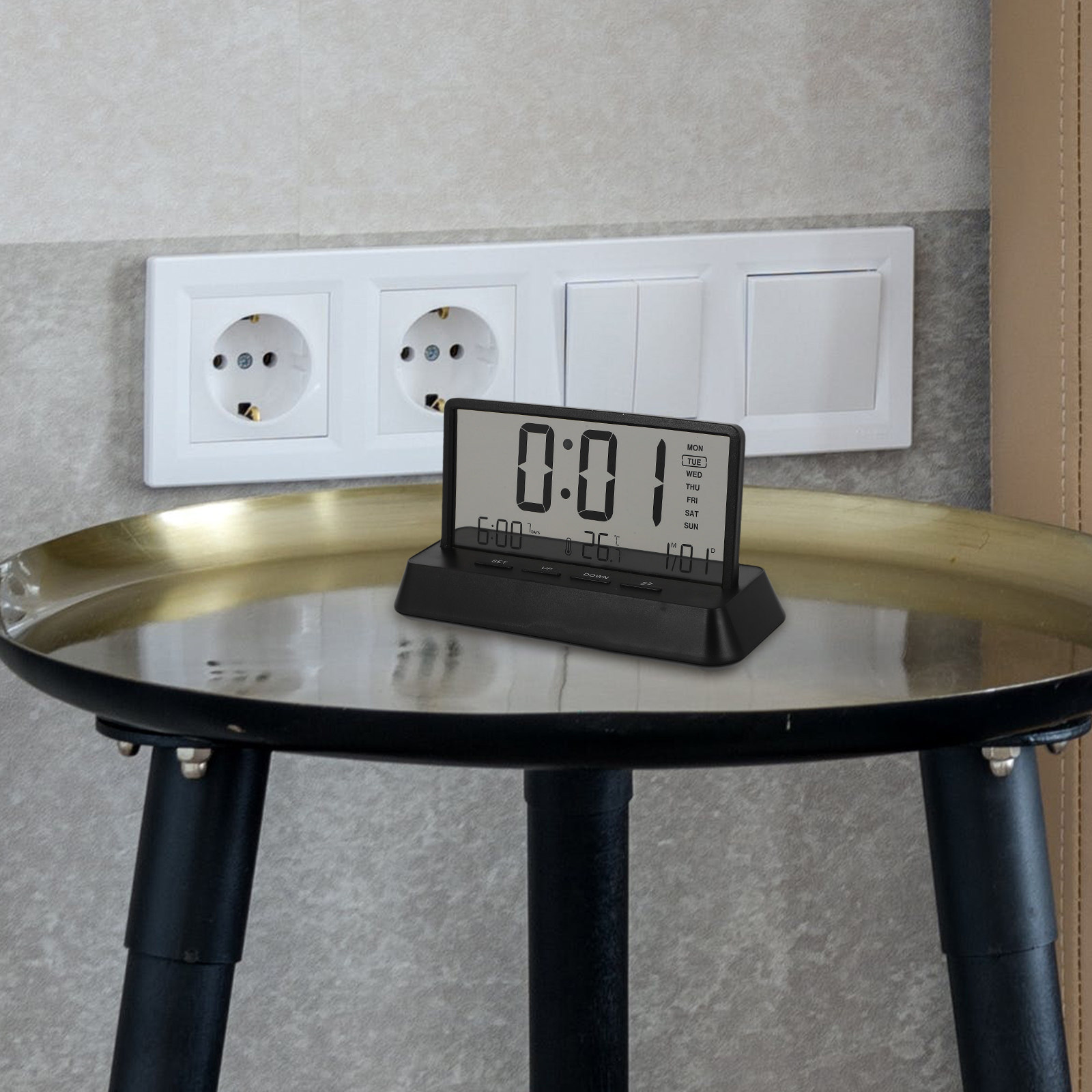 Digital Alarm Clock Small Comp - Desk Setup In Office review and price