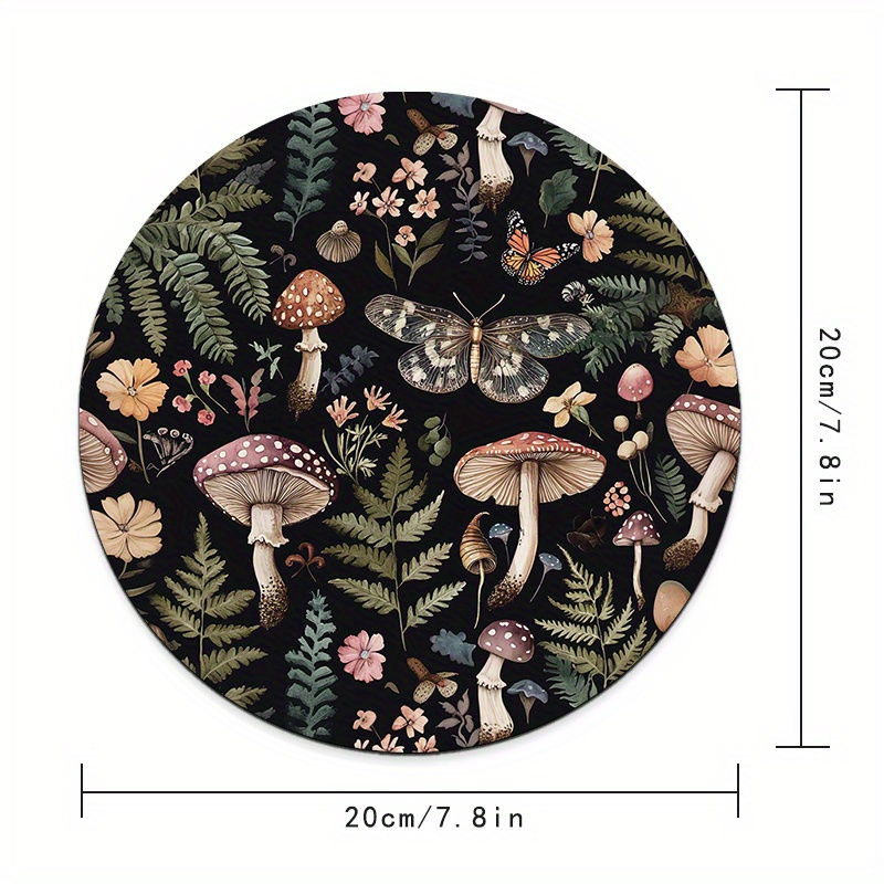 Round Forest Plant Mouse Pad R - Desk Setup In Office review and price